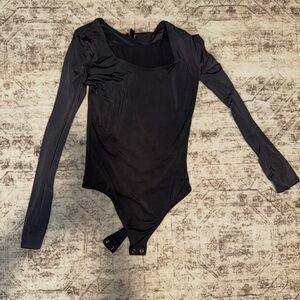 Express purplish gray Long Sleeve Bodysuit